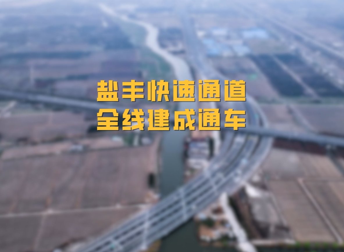 盐丰快速通道（一期）工程正式通车